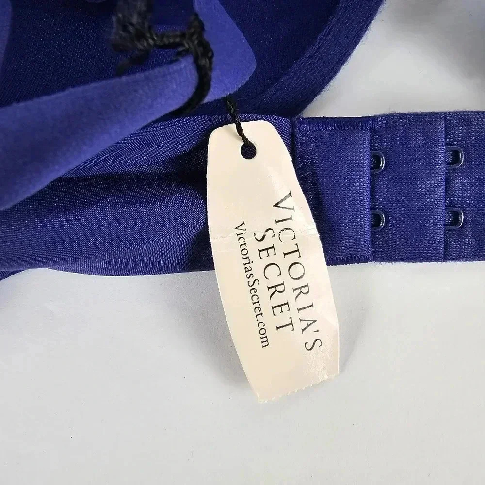 NWT Victoria's Secret Perfect Shape Bra in Navy Blue Size 36D - Picture 7 of 10